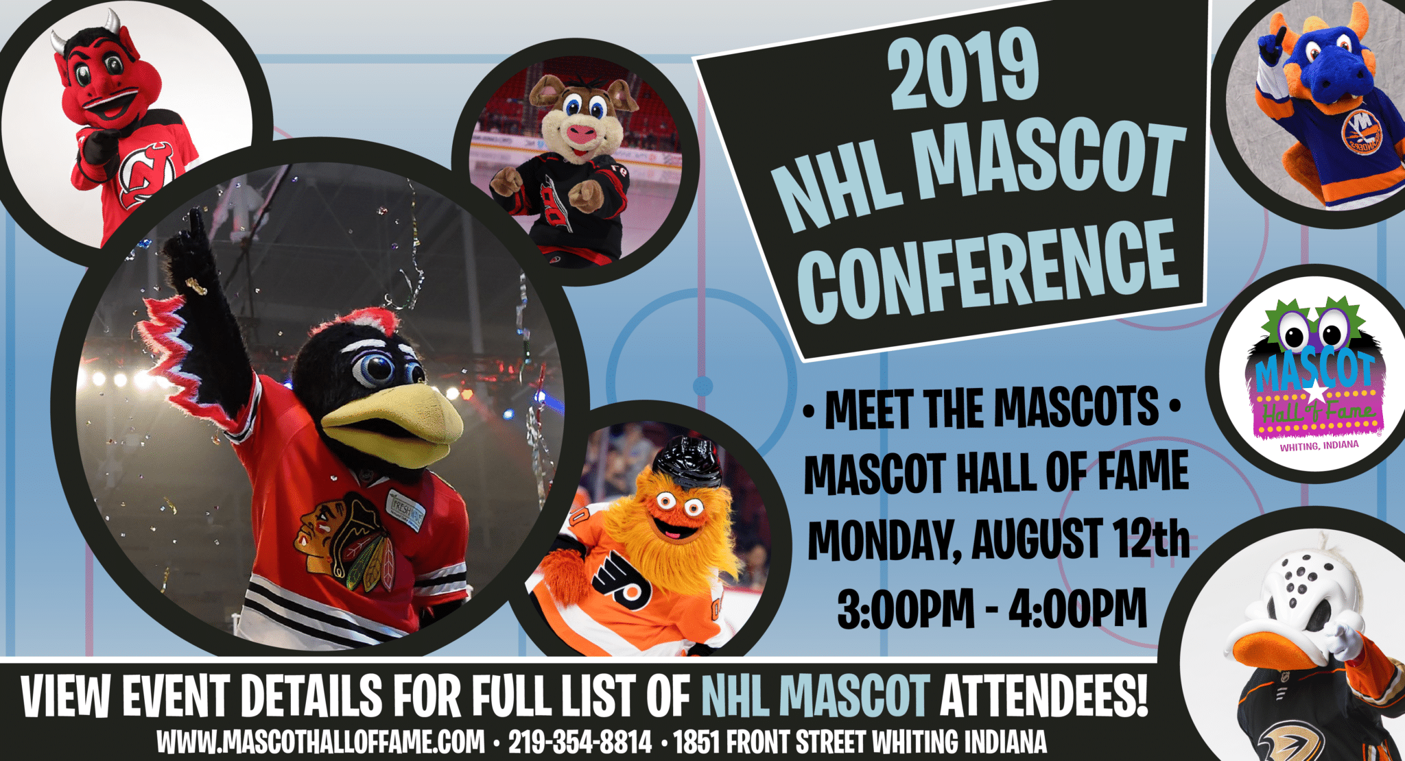 2019 Nhl Mascot Conference Meet Greet Mascot Hall Of Fame