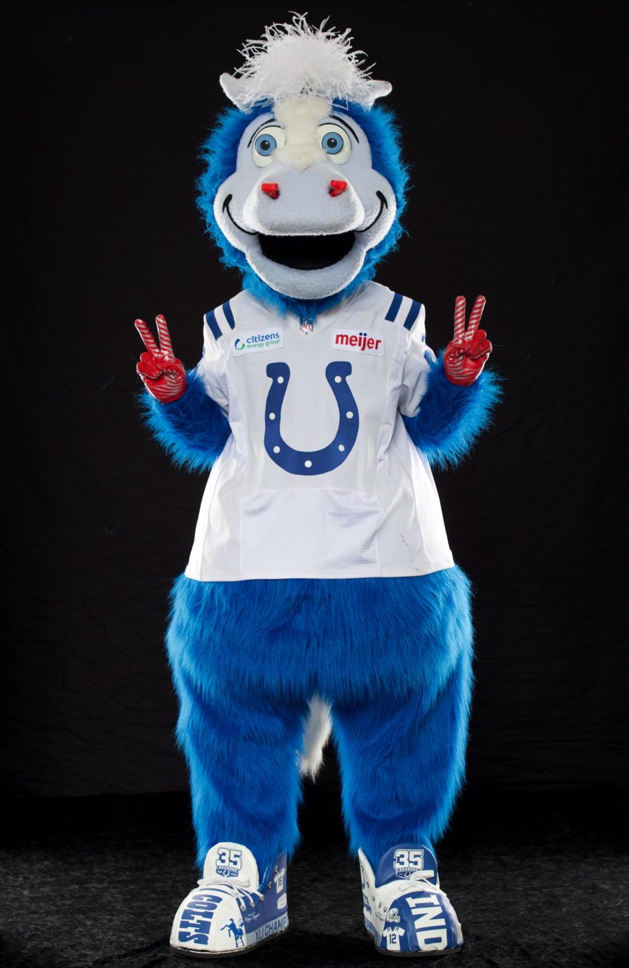 Blue colts mascot mascot hall of fame