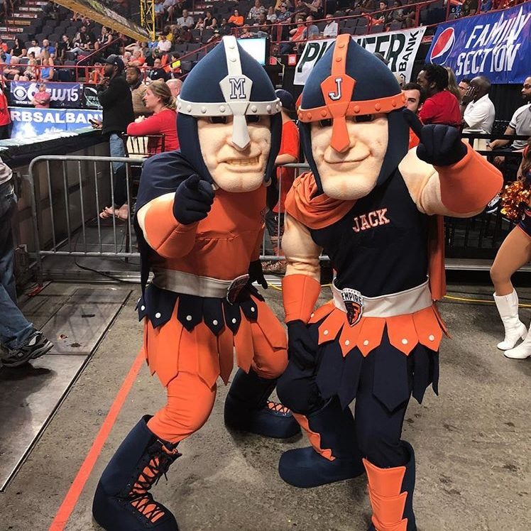 First appearance as the professional arena football team mascot