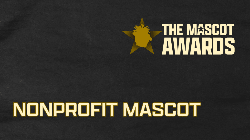 The Mascot Awards logo with the text Nonprofit Mascot of the Year below it.
