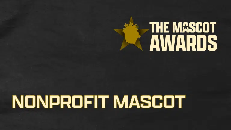 The Mascot Awards logo with the text Nonprofit Mascot of the Year below it.