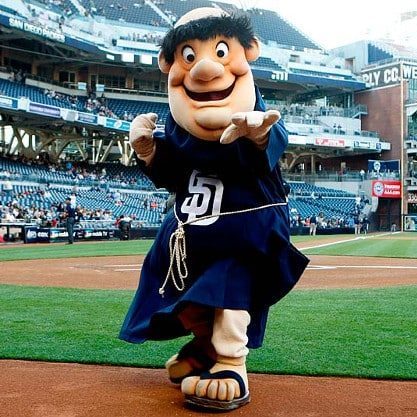 Swinging Friar Mascot San Diego Padres Stock Photo 723256849